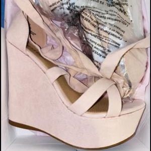 Ballerina colored wedges
